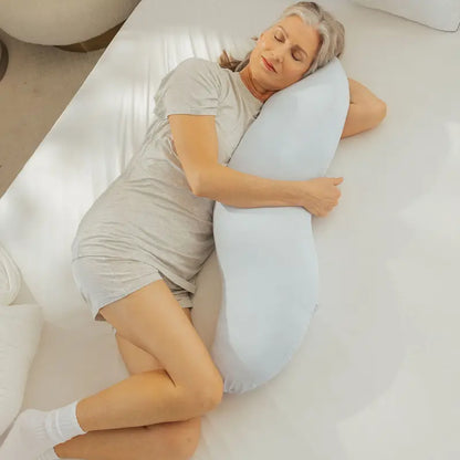Full Body Ergonomic Pillow - Cooling Support for Side Sleepers & Pregnancy